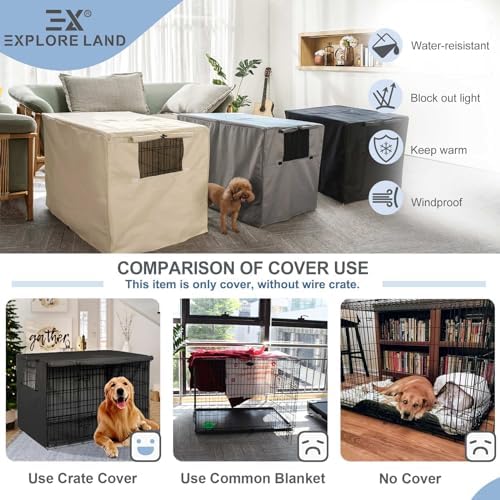 Explore Land Dog Crate Cover, 42 inches - Image 4