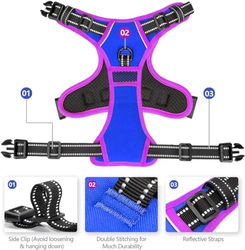 PHOEPET Upgraded No Pull Dog Harness, Reflective Adjustable Vest - Image 5