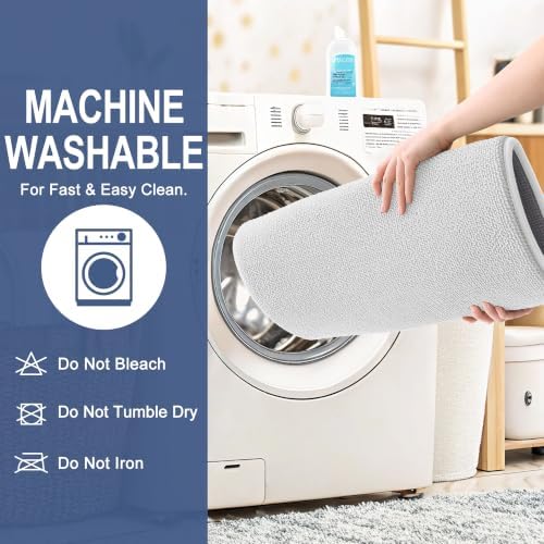 OLANLY Memory Foam Bathroom Runner Rugs 70x24, Absorbent Long Mat - Image 6
