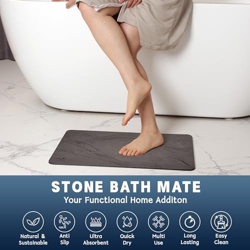 Stone Bath Mat Diatomaceous Earth Shower Mat - Image 5