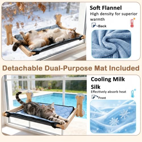 SZEE Cat Window Perch, Cooling Window Cat Bed - Image 2