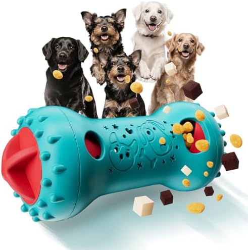 Interactive Dog Toys, Adjustable Treat Dispensing Toy to Keep Them Busy by knitly
