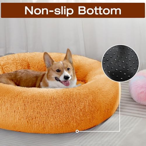 JOLLYVOGUE Dog Beds Large Sized Dog, 36 inches Calming Soft Anti-Anxiety Donut - Image 4