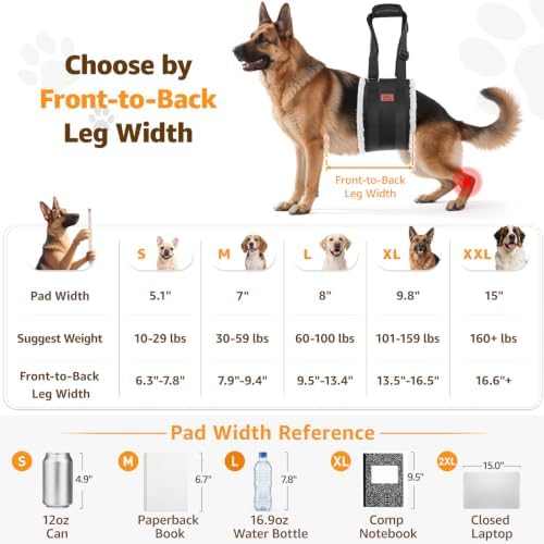 Adjustable Dog Sling for Extra Large Dogs Mobility Aid for Weak Rear Legs - Image 3