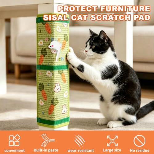 Cat Wall Scratcher for Indoor Cats, Cat Toys Wall Corner Scratcher Pad - Image 3