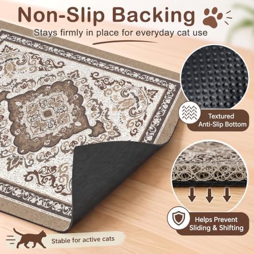 Unicorn Catcher 33"x22" Cat Litter Mat Non-Slip Washable Litter Box Mat - Image 3