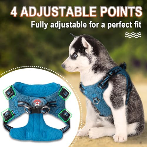 BARKBAY Dog Harness Medium Sized Dog, No Pull Puppy Harness, Step-in Dog Vest - Image 3