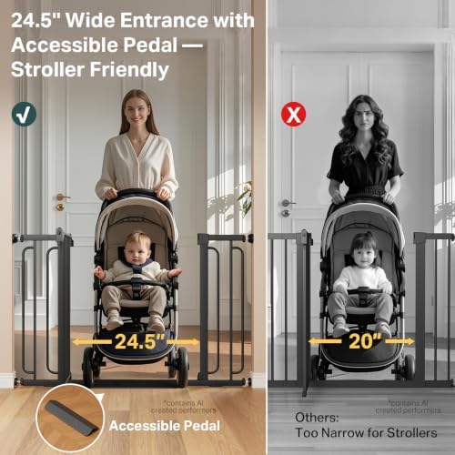 Cumbor 36.6-64 in Extra Wide Baby Gate - Image 6