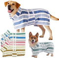 Dog Bathrobe, Quick-Dry Striped Drying Robe by DACIOMH