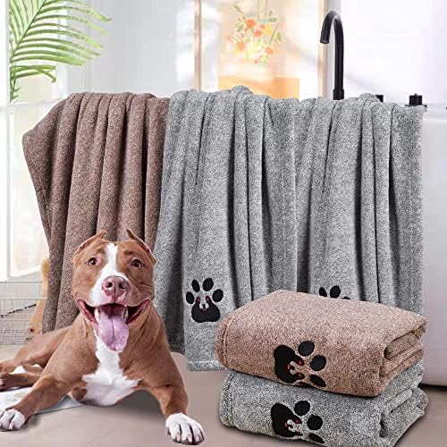 Dogvingpk Dog Towels for Drying Dogs 4 Pack - Image 2