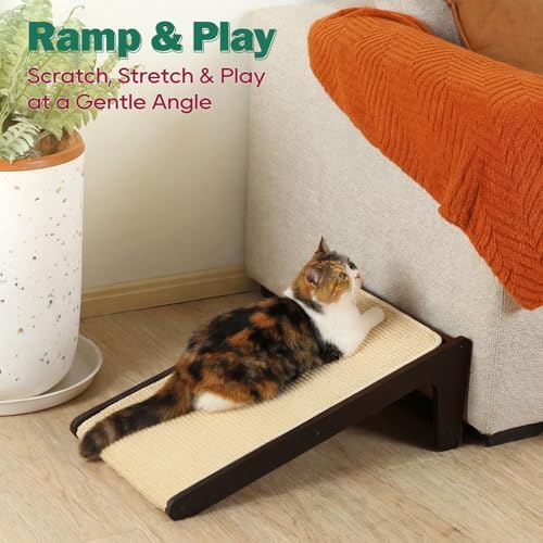 Zakkart Convertible L-Shaped Sisal Cat Scratcher - Image 3