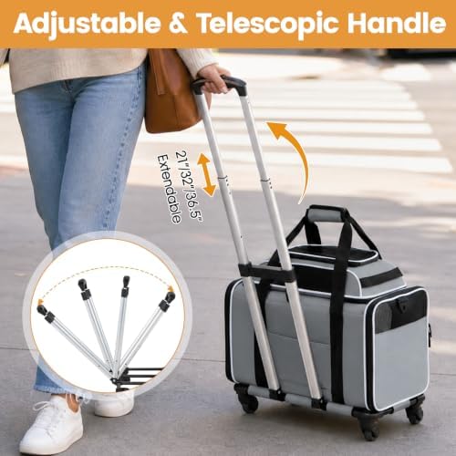 PETSITE Rolling Cat Carrier - Image 6