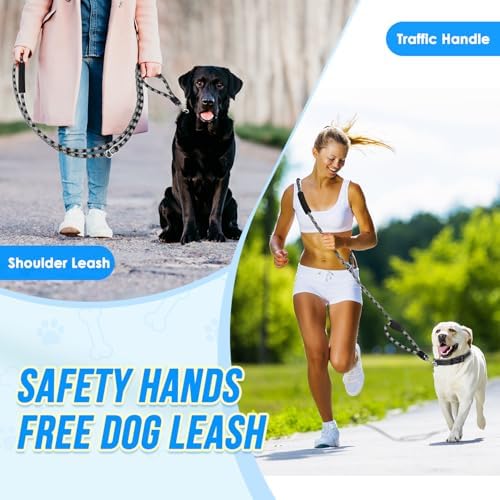 Lukovee Hands Free Dog Leash, 10FT Adjustable Waist-Lead & Shoulder Lead - Image 2