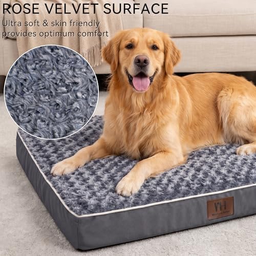WESTERN HOME WH Orthopedic XL Dog Bed Extra Large Washable Pet Bed - Image 2