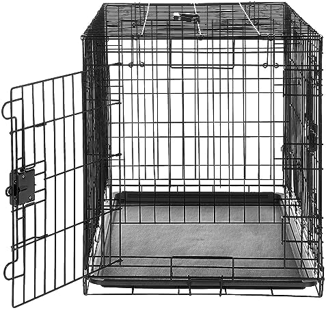 Amazon Basics Portable, Foldable Metal Wire Dog Crate - Image 3