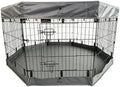 PJYuCien Puppy Playpen with Top Cover & Bottom Pad, 8 Panels 30" H by PJYuGienPetGarden