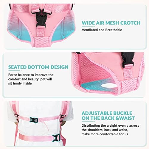 Lukovee Dog Backpack Carrier, Adjustable Front Carrier - Image 4