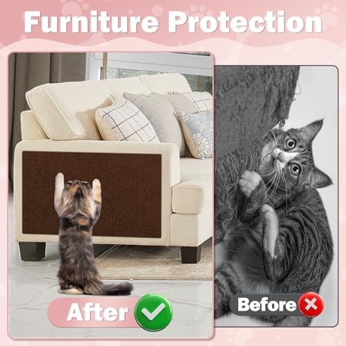 ENONCI 78.7x15.8 Cat Scratch Pad, Furniture Protector - Image 2