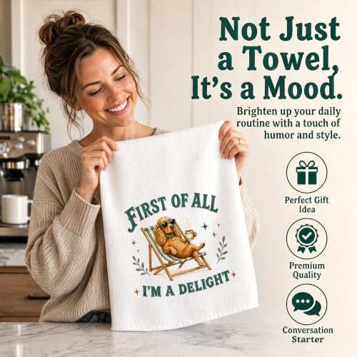 Cocker Spaniel Kitchen Towel, Cute Dog Hand Towel, Funny Dog Lover Gift - Image 5