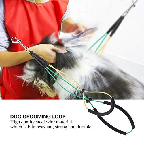 Pet Dog Bathing Tether Straps, Dog Cat Grooming Loop, Adjustable Double Noose - Image 6