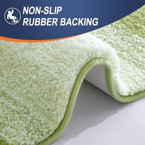 OLANLY Bathroom Runner Rug 45x27, Extra Soft Absorbent Microfiber Bath Rugs - Image 5