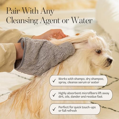 Grooming Mitt Kit with Deshedding Brush, Dogs & Cats - Image 5