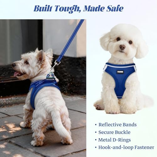 No Pull Dog Puppy Harness and Leash Set Reflective Mesh Vest Large - Image 5