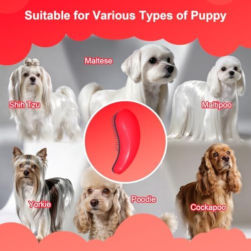 Small Dog Brush, Skin-friendly Soft Bristles - Image 6