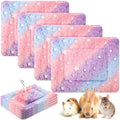 Haull 4 Pcs Waterproof Guinea Pig Bedding Mat, Colorful Star, 13 x 10 by Haull