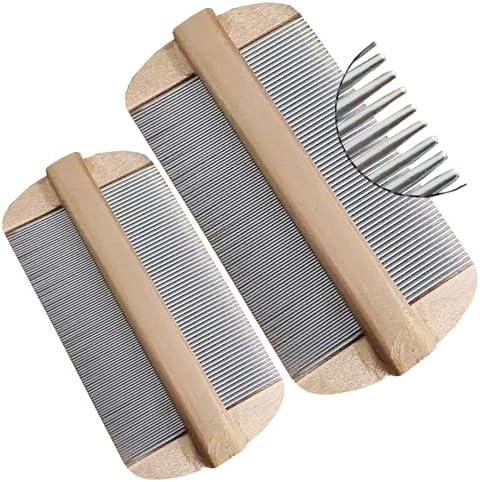 Nit Combs for Lice Double Side Smooth Metal Effective Dandruff/Egg/Head Lice by Vivificencaluckyfamilydecoration