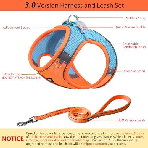 AIITLE Medium Dog Harness and Leash Set, Step-in Puppy Pet Vest - Image 4