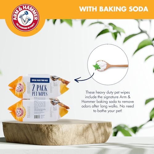 Arm & Hammer Heavy Duty Multipurpose Dog Wipes, Mango Scent, Twin Pack - Image 3