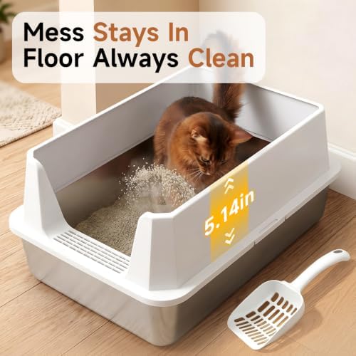 XL Stainless Steel Cat Litter Box - Image 3