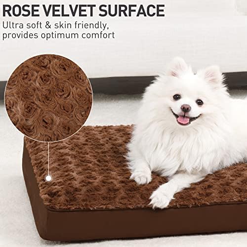 KSIIA Washable Dog Bed for Crate Waterproof for Medium Dogs, 29x18 in - Image 2