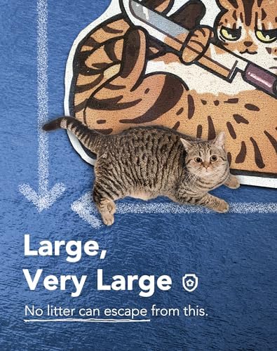 Lukamoo® Cute Cat Litter Mat, for Kitty Litter & Cute Cat Litter Box, Litter - Image 3