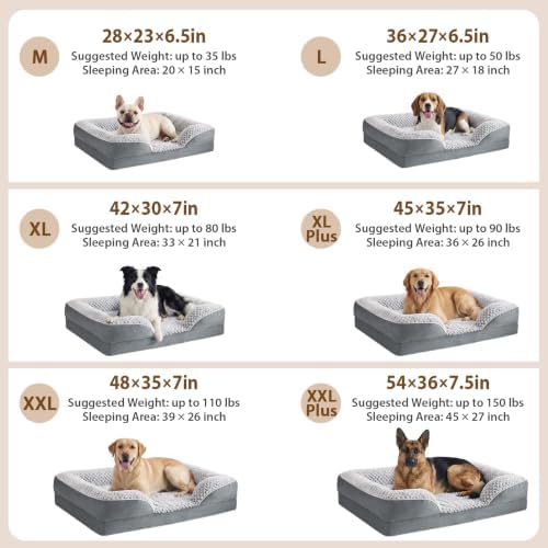 LEXTRO Washable Orthopedic Dog Bed, Waterproof Couch - Image 6