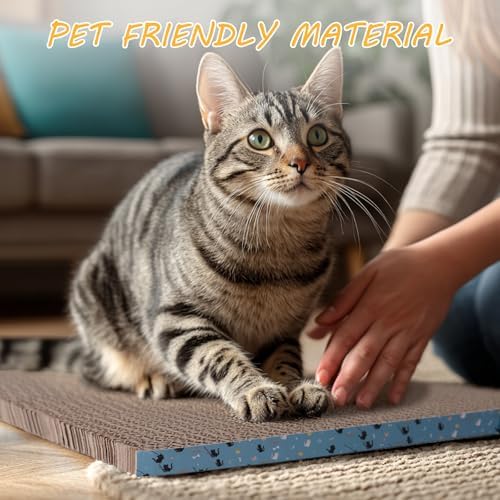 2Pack Cat Scratcher Pad, Reversible Scratching Cardboard - Image 5
