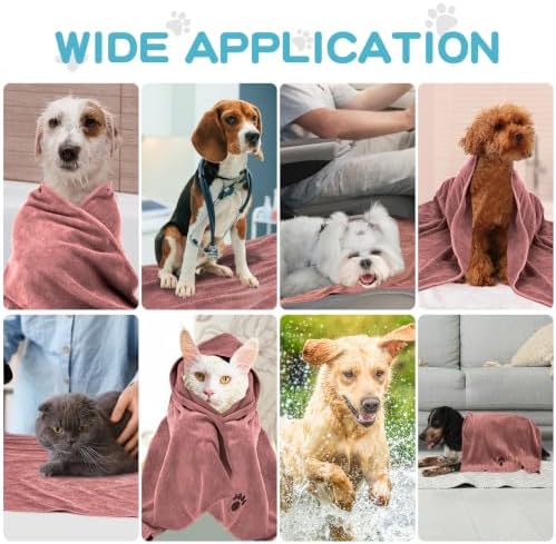 Microfiber Dog Towels 6 Pack, Perfect Shower & Bath Supplies - Image 7