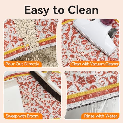 Cat Litter Mat, Waterproof & Urine-Proof Kitty Litter Catcher Mats, Soft on - Image 4