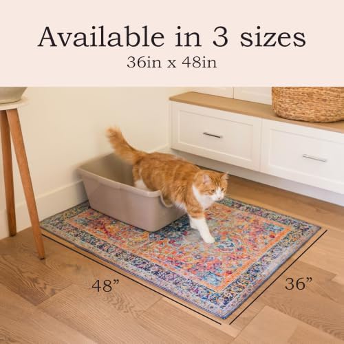 Lovewag Cat Litter Mat, Litter Box Mat, Caramel Creme, 2 Pack - Image 2