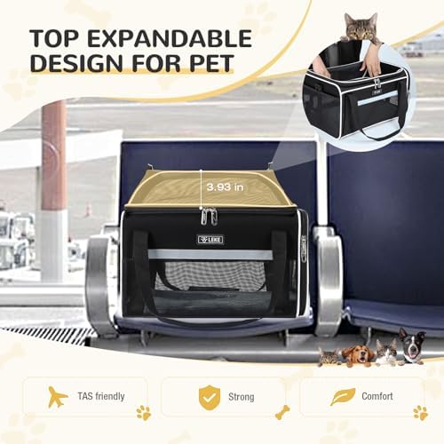 Lekereise Top-Expandable Pet Carrier 17x11x9.5 Inch Alaska Hawaiian Airline - Image 6