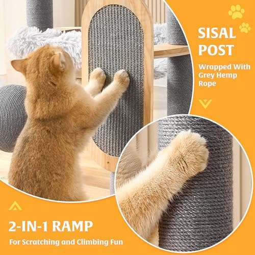 HITTITE Solid Wood Cat Tree Tower - Image 6