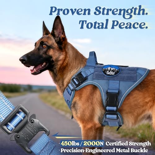 rabbitgoo Tactical Dog Harness X-Large, Heavy Duty Military No Pull Vest - Image 3
