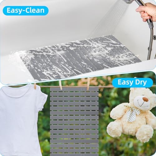 Dog Bath Mat for Tub, Non-Slip Shower Pad, 35.4 x 15.7 in - Image 5