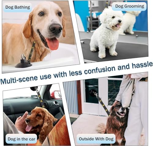 AYNEFY Dog Bath Tether Suction Cup, Pet Bathing Grooming Shower Restraint - Image 6
