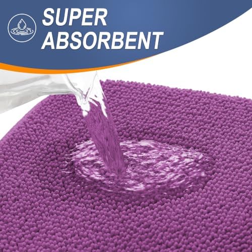 OLANLY Thick Memory Foam Bathroom Rugs 30x20, Absorbent Bath Mat - Image 3