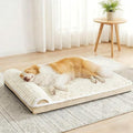 Orthopedic Large Dog Bed Pillow Pet Sofa Bed 42''X28'' Ivory by Unknown