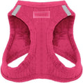 Voyager Step-in Plush Dog Vest Harness -Fuchsia Corduroy by BestPetSuppliesLLC
