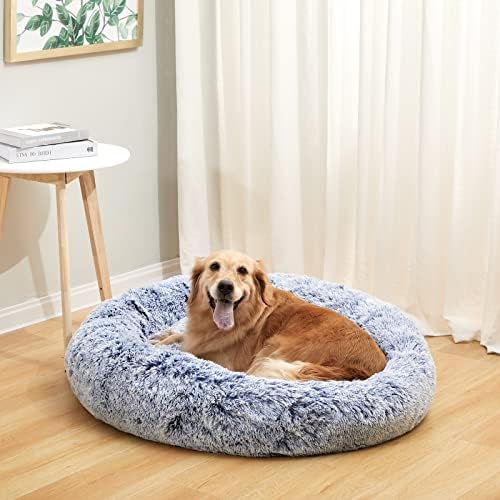 Bedfolks Calming Fluffy Donut Dog Bed - Image 2