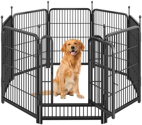 Dog Playpen, Portable Outdoor Dog Fence, Dog Playpen by XDPET